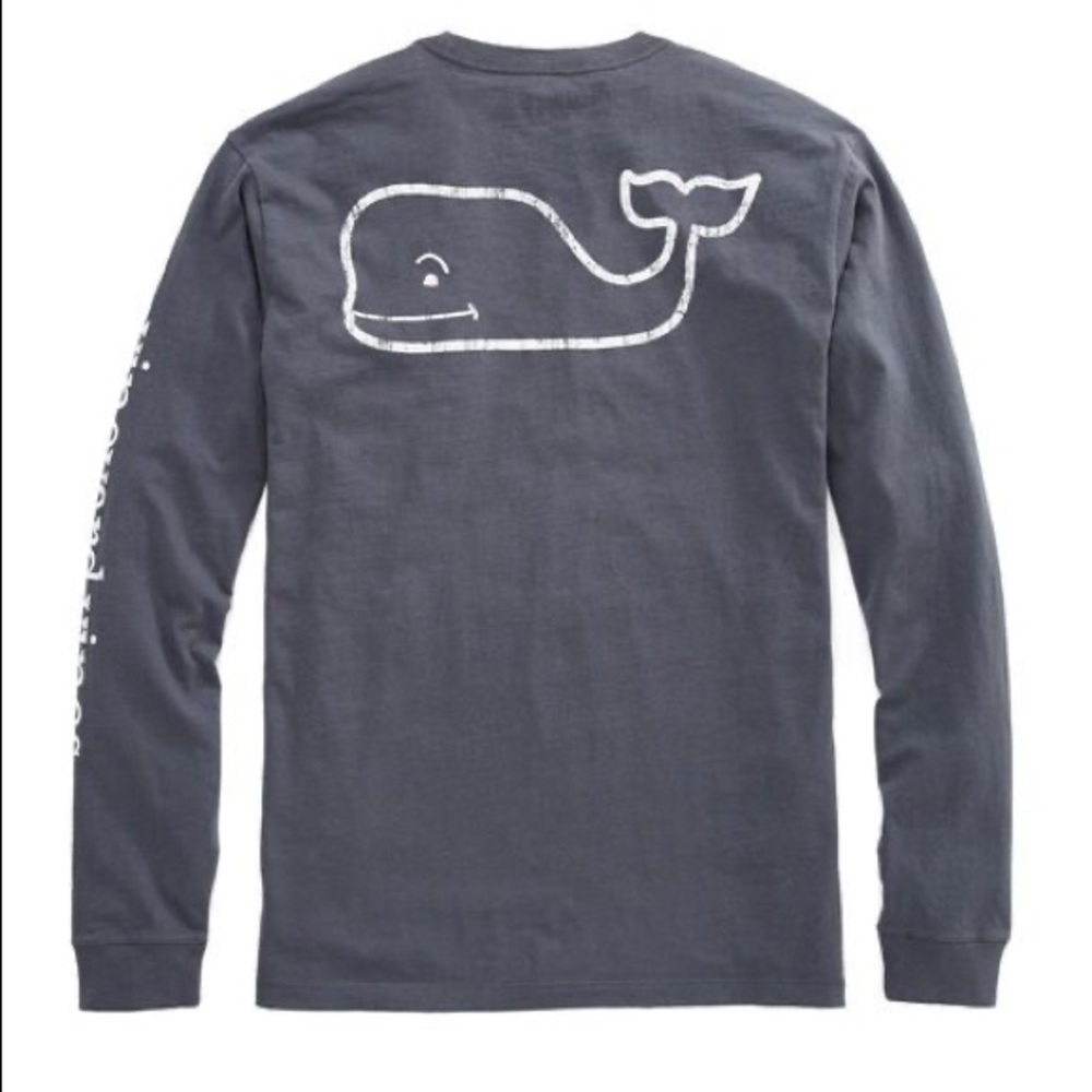 Dark Gray Vineyard Vines long sleeve tee